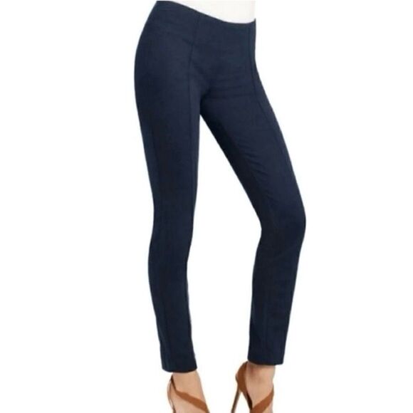 CAbi Sleek Legging Pull On Ponte Knit Pants Women Small Navy Blue 3211 Mid Rise - Picture 1 of 9